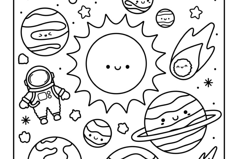 Space Coloring Pages Free Printable