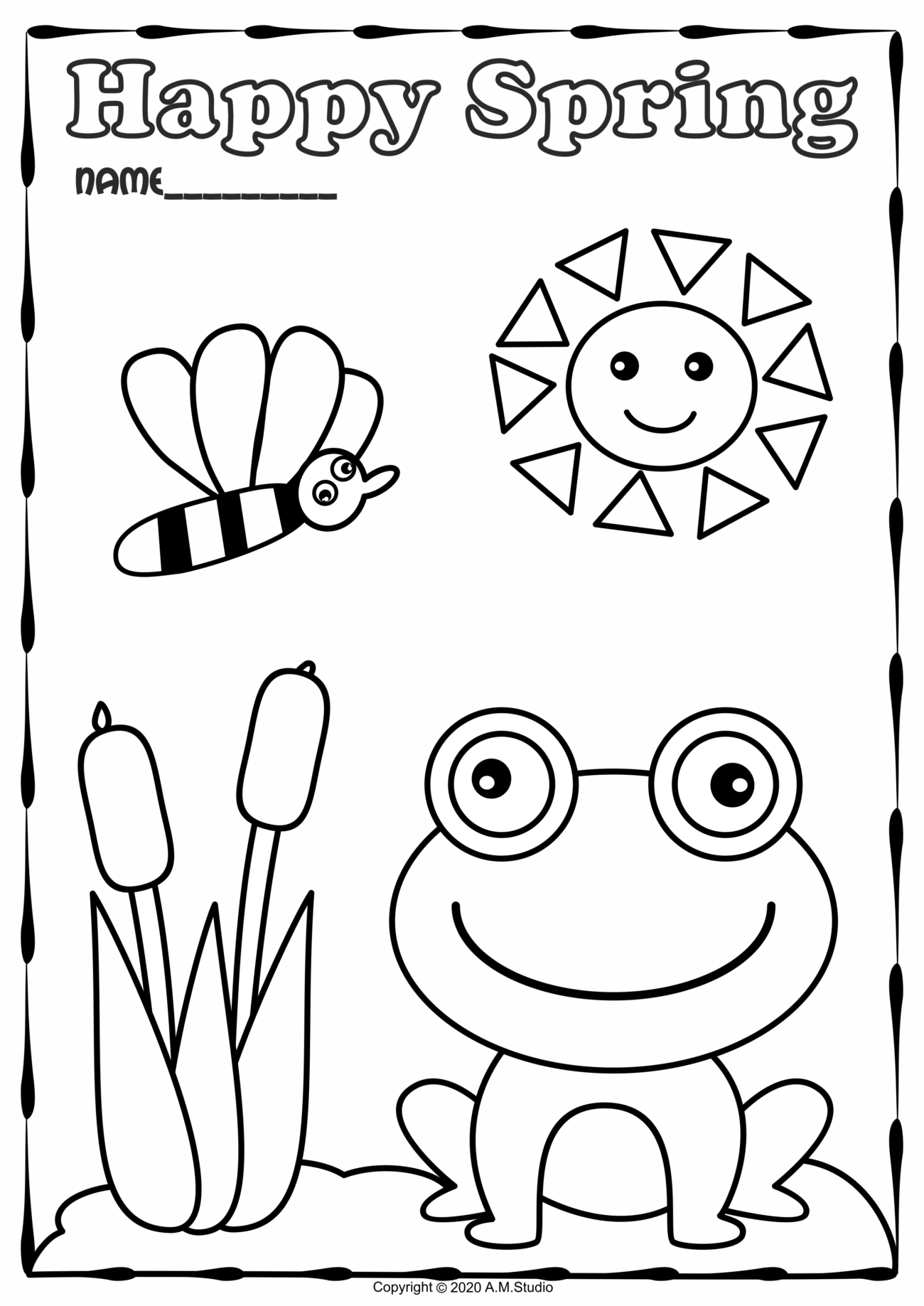 Spring Color Sheets For Preschool - Preschool Coloring Pages Spring