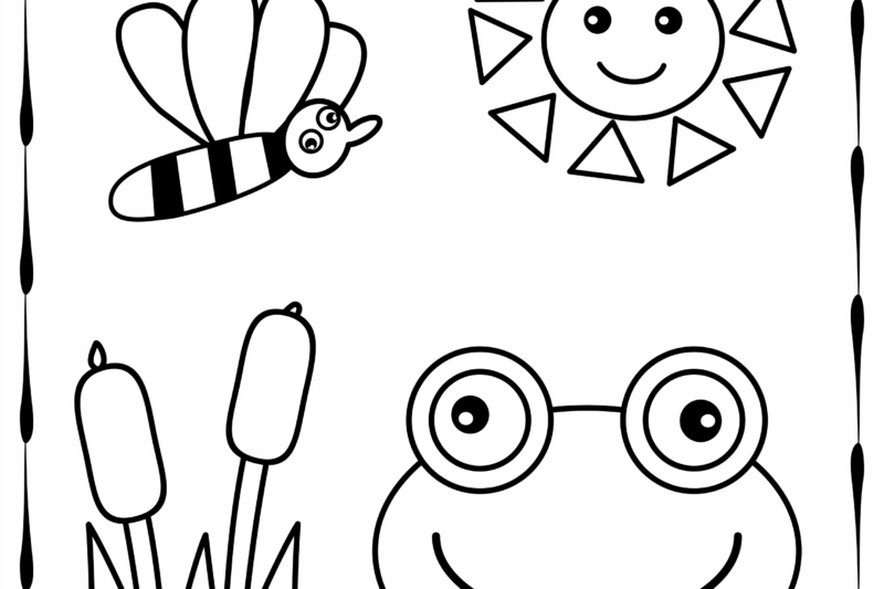 Spring Color Sheets For Preschool