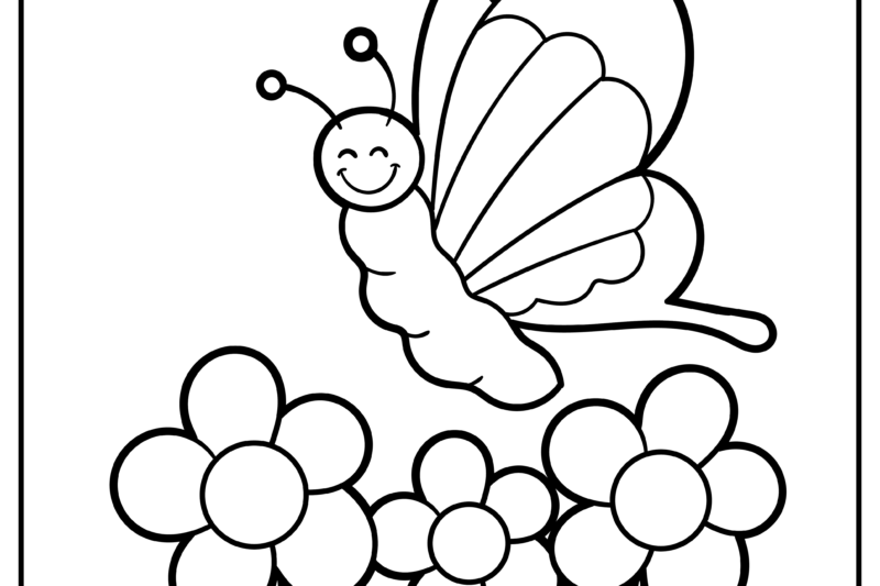 Spring Coloring Pages For Toddlers