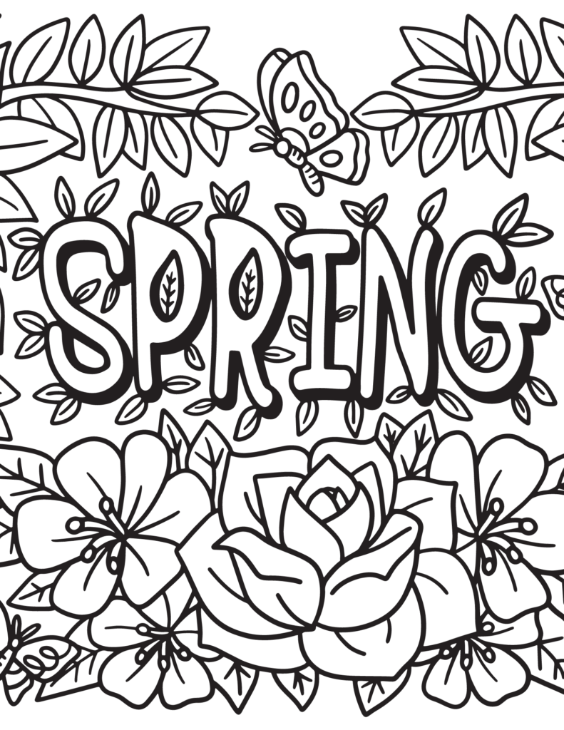 Spring Coloring Printables – King Printables Spring Coloring Printables - King Printables