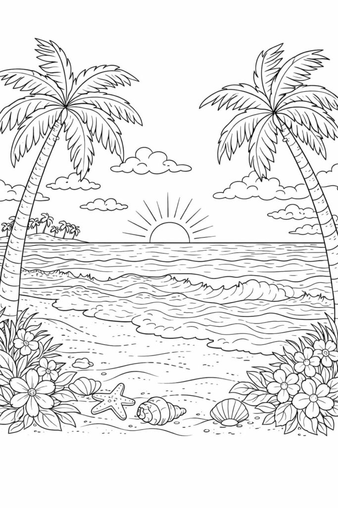 Summer Coloring Pages for Adults | Coloring Pages for Adults: Free PDF … Summer Coloring Pages for Adults | Coloring Pages for Adults: Free PDF ...