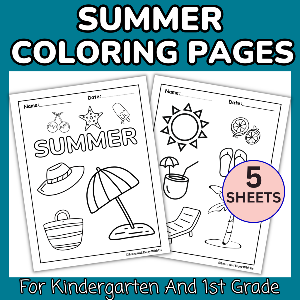 Summer Coloring Pages Kids [2025]