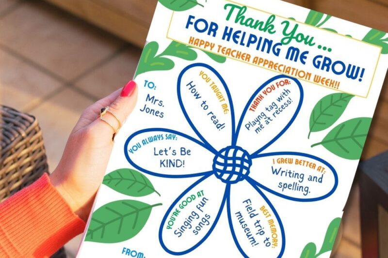 Teacher Appreciation Week Free Printables