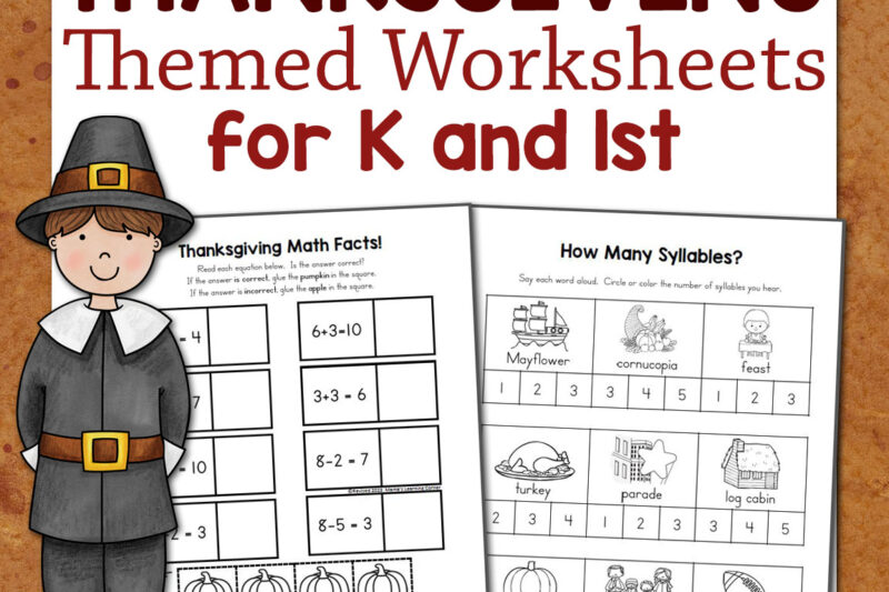 Thanksgiving Worksheets For 1st Grade