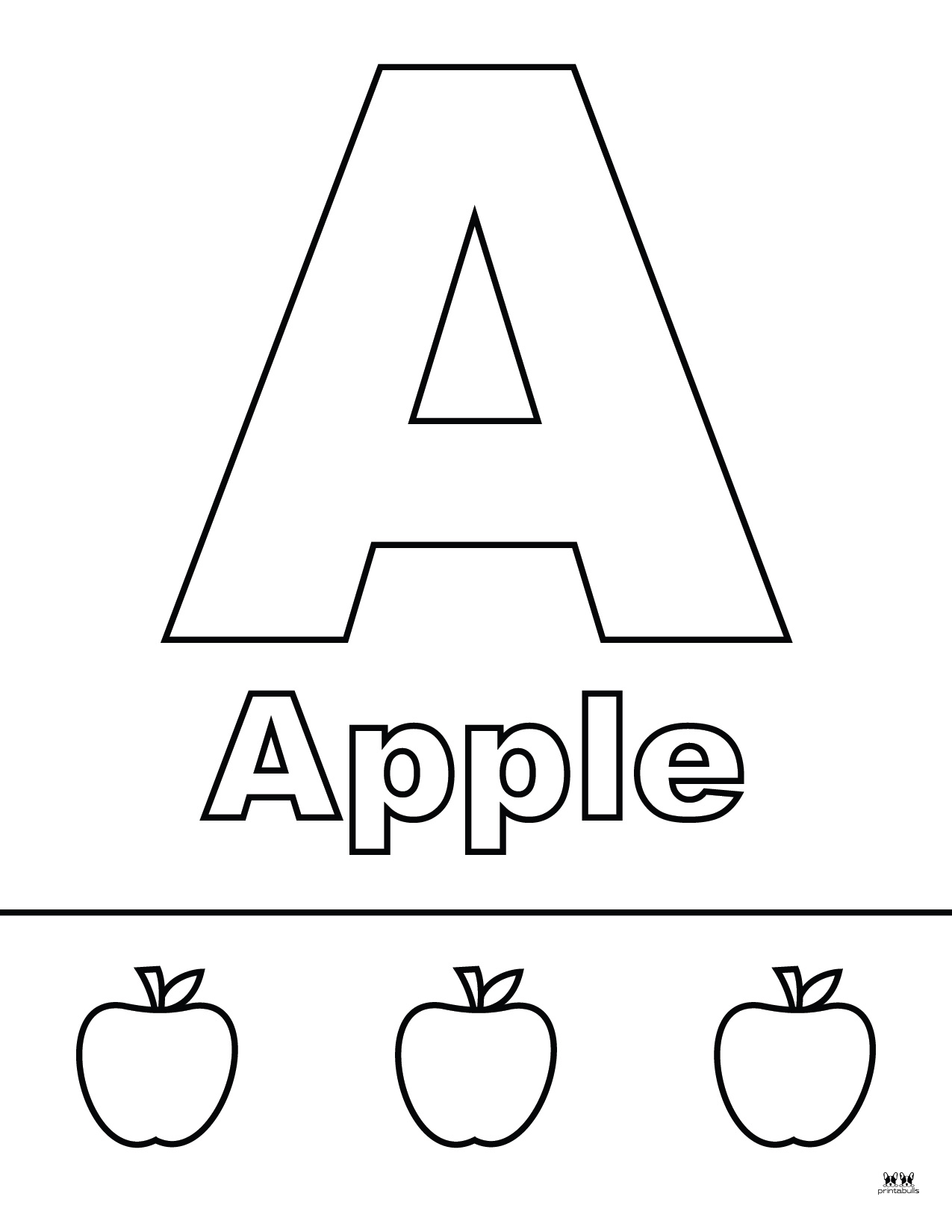 The Letter A Coloring Page - The Letter A Coloring Pages