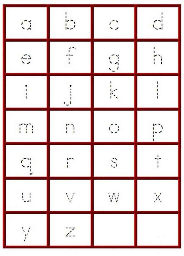 Trace Letter A To Z at Lewis Holt blog
