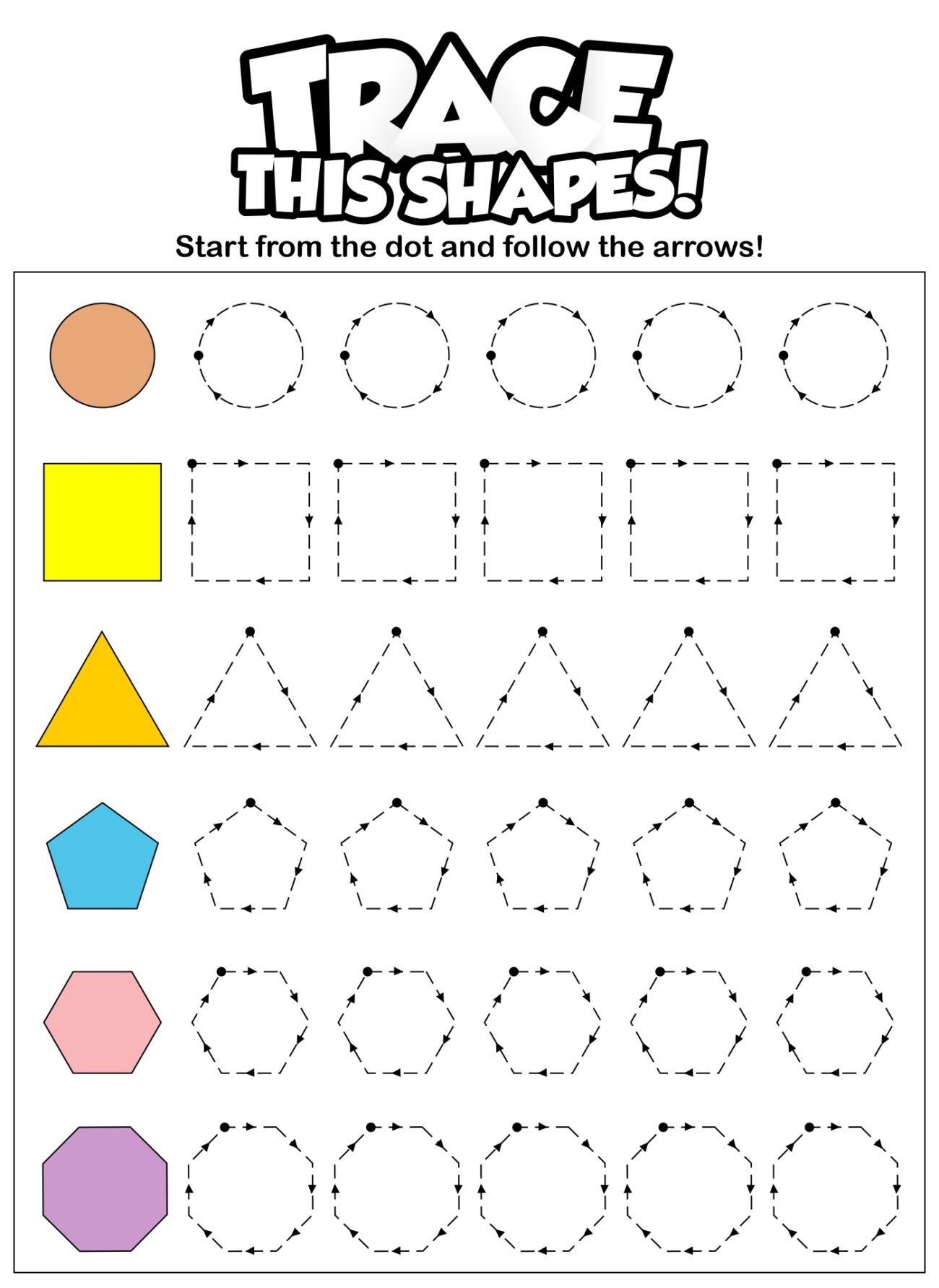 Tracing Activities For 3 Year Olds - 3 Year Old Preschool - 20 Free PDF Printables | Printablee
