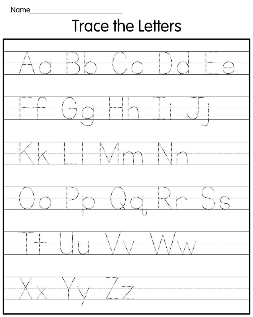 Tracing Letters - 25 Free PDF Printables | Printablee | Letter tracing ...