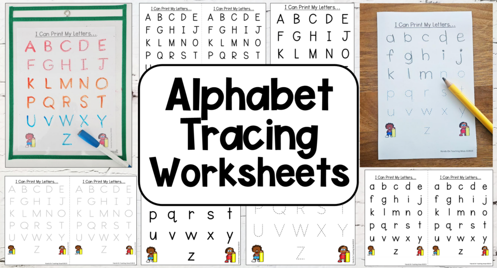 Tracing Letters And Numbers Printable - Best Free Alphabet Tracing Worksheets for Young Kids