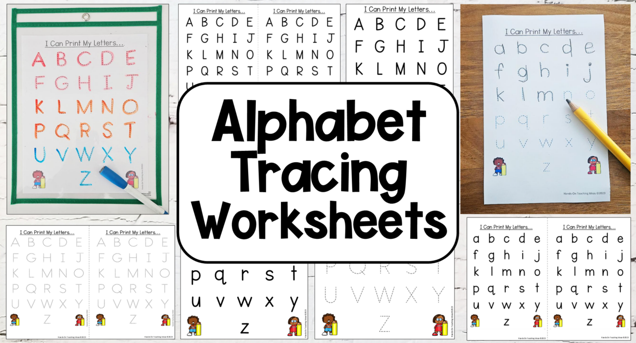 Tracing Letters And Numbers Printable - Best Free Alphabet Tracing Worksheets for Young Kids