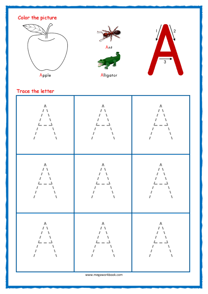 Tracing Letters - Letter Tracing Worksheets - Capital A -… | Tracing ...