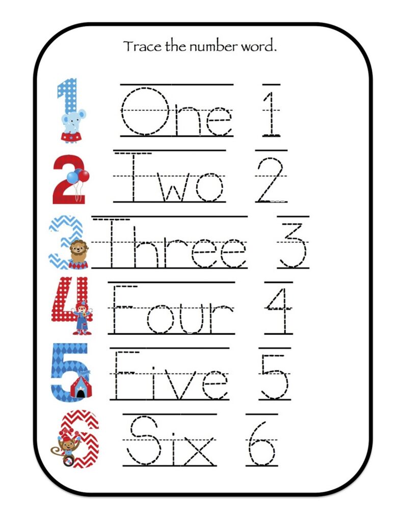 Tracing Numbers Printable Worksheets Tracing Numbers Printable Worksheets