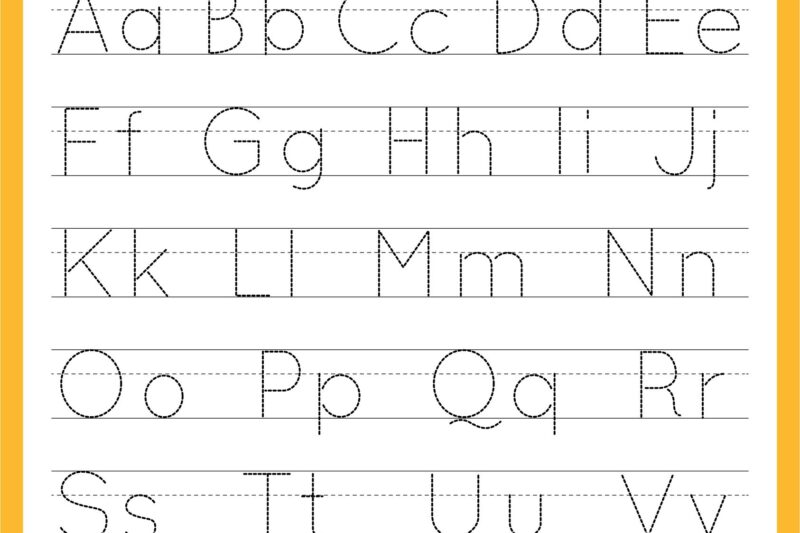 Tracing Worksheets For Preschool Free