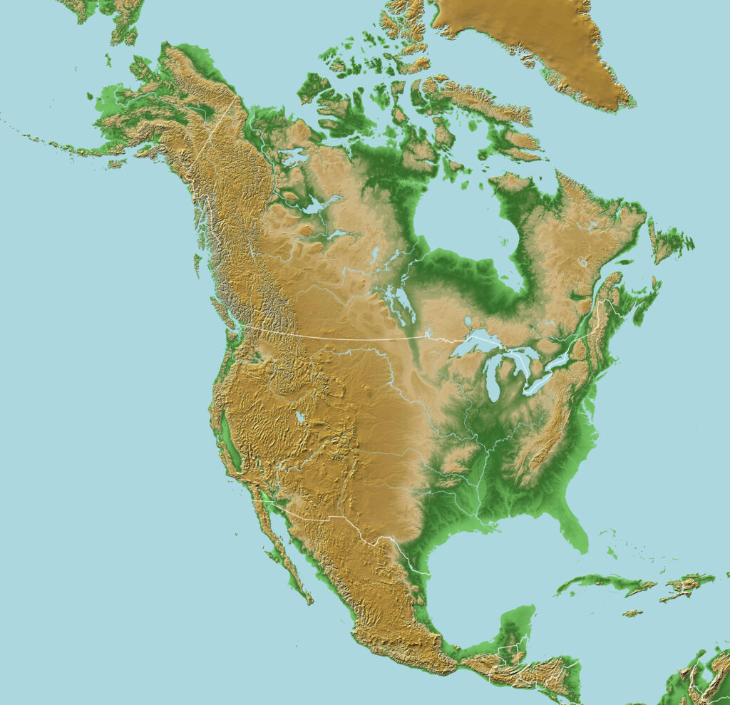 United States Blank Map - Guide of the World