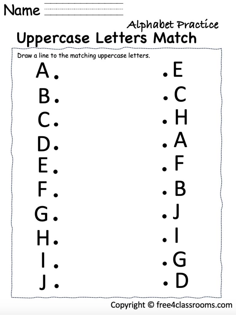 Uppercase Letters Worksheet Uppercase Letters Worksheet