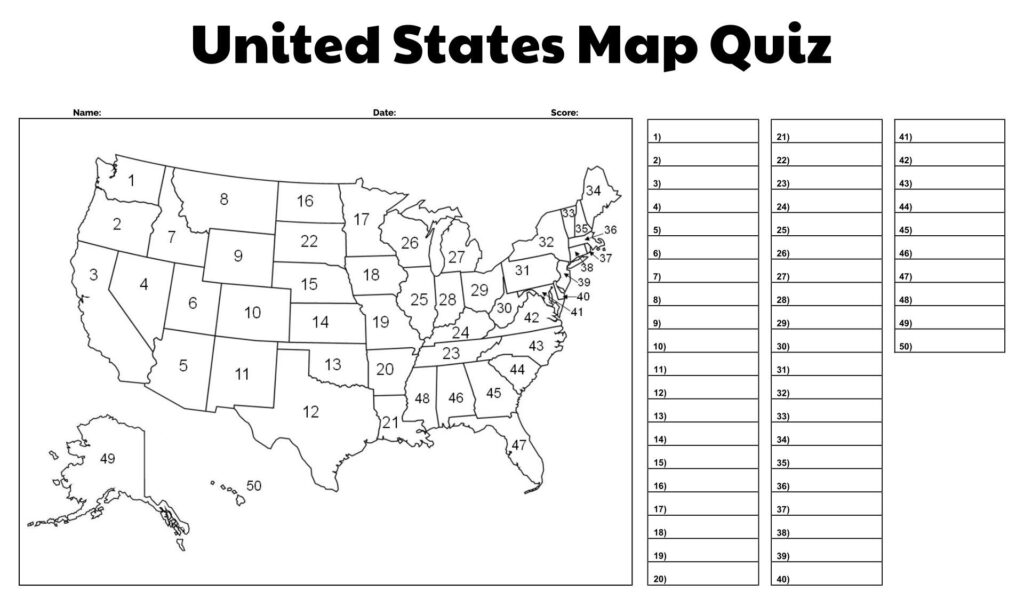 USA Maps United States Colored - 10 Free PDF Printables | Printablee ...