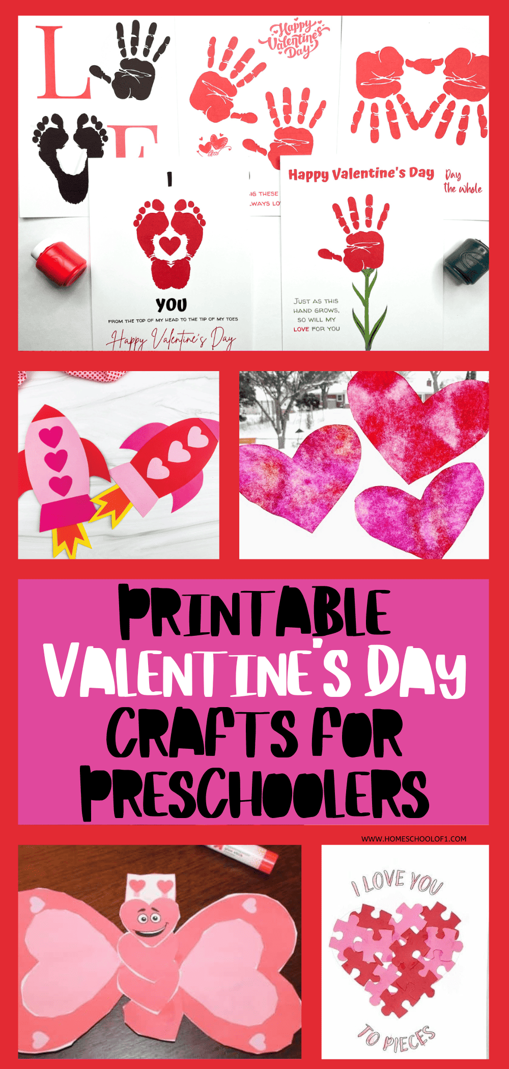 Valentine's Day Activity For Preschoolers - 15 Free Printable Valentine's Day Crafts for Preschoolers