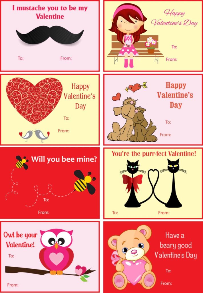 Valentines Day Card Free Printable – Printable Kids Activities Valentines Day Card Free Printable - Printable Kids Activities