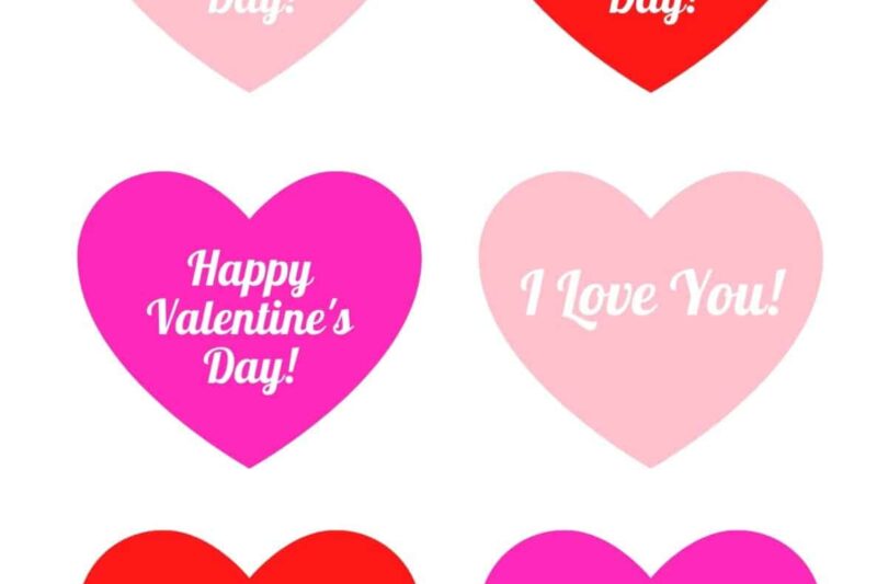 Valentines Day Heart Print Out