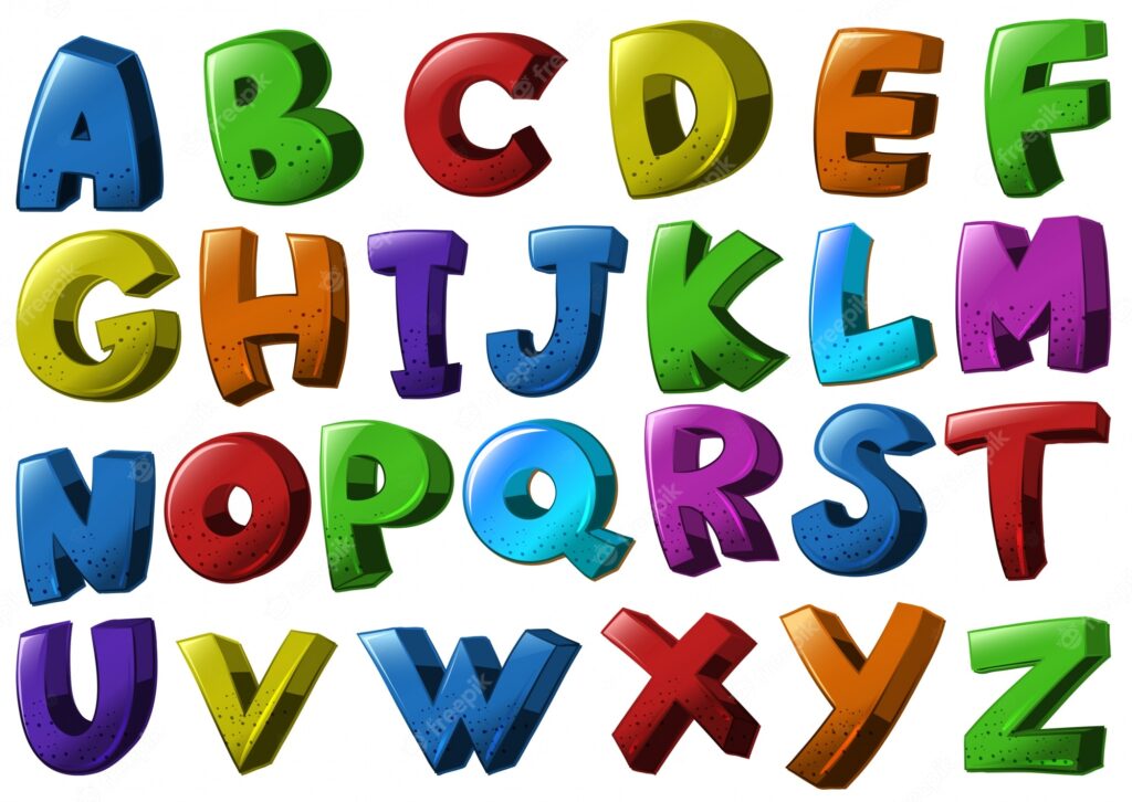 Vibrant 3D Alphabet Letters Set - Free Download for Education & Design ...