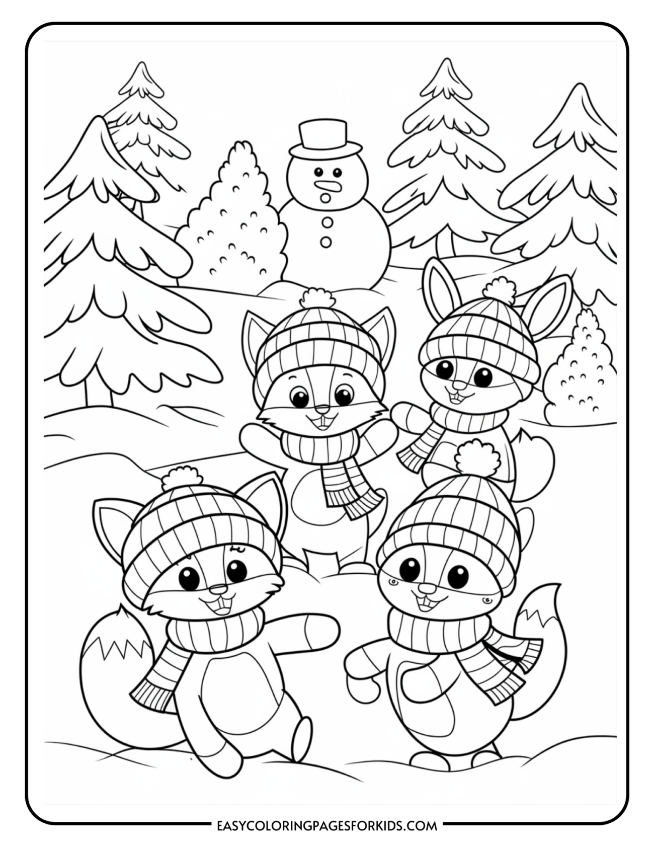 Winter Activity Pages Free Printable - Coloring Winter Pages Kids Cold Seasons Wonderland Printable Activity ...
