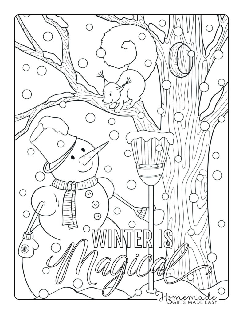 Winter Printables Coloring Pages | FREE Printable Winter Printables Coloring Pages | FREE Printable