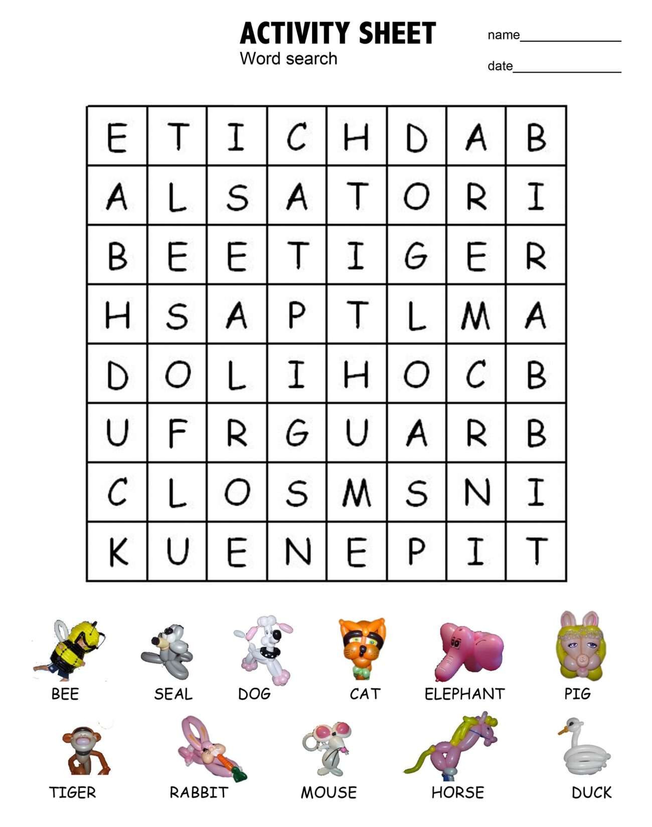 Word Puzzles For Kids Printable - Kids Word Search Puzzles Printable | Learning Printable Kids Word ...