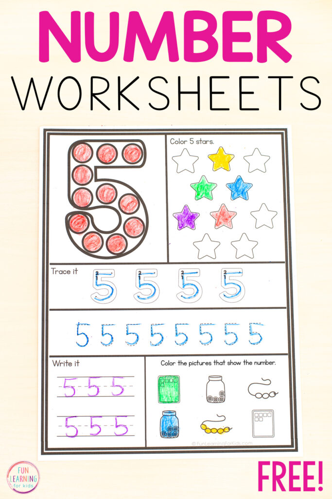 Worksheet For 5 Year Olds Year 1 Maths Worksheets (age 5 6)