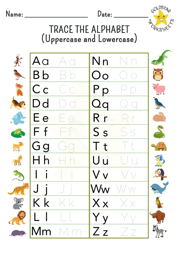 Worksheets For Letters Of The Alphabet - Alphabet Tracing Worksheets A to Z Printable Practice Pack ...