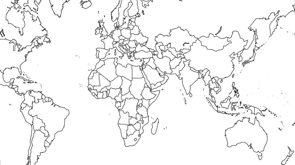 World Map Outline Printable