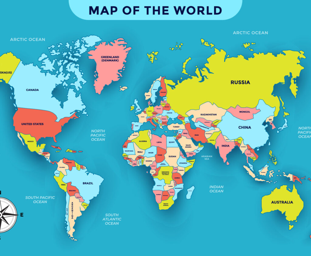 World Map Printable With Country Names