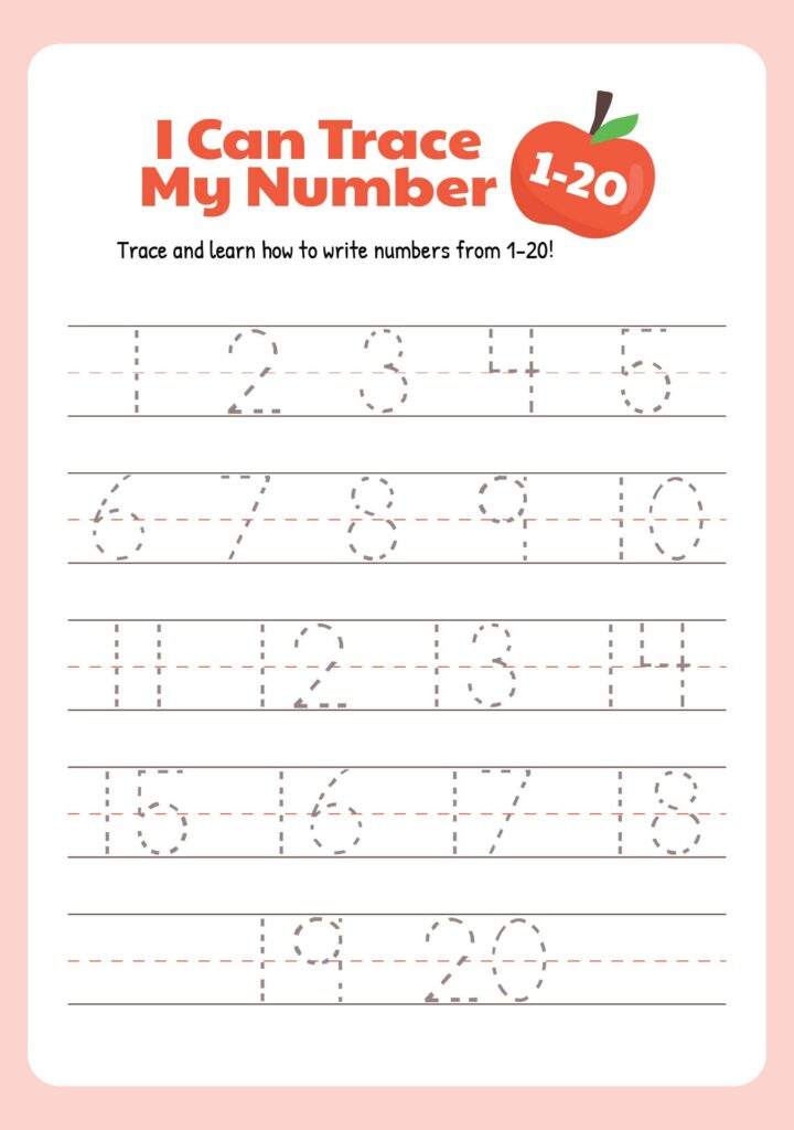 Writing Numbers 1-20 – 12 Free PDF Printables | Printablee Writing Numbers 1-20 - 12 Free PDF Printables | Printablee