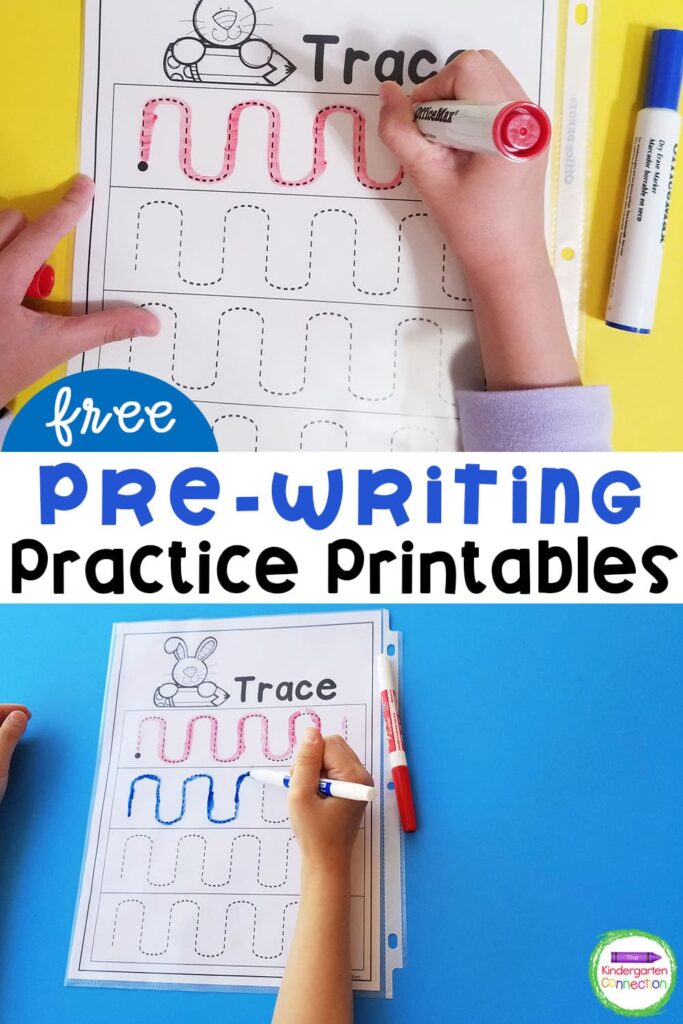 Writing Practice Worksheets For Kindergarten