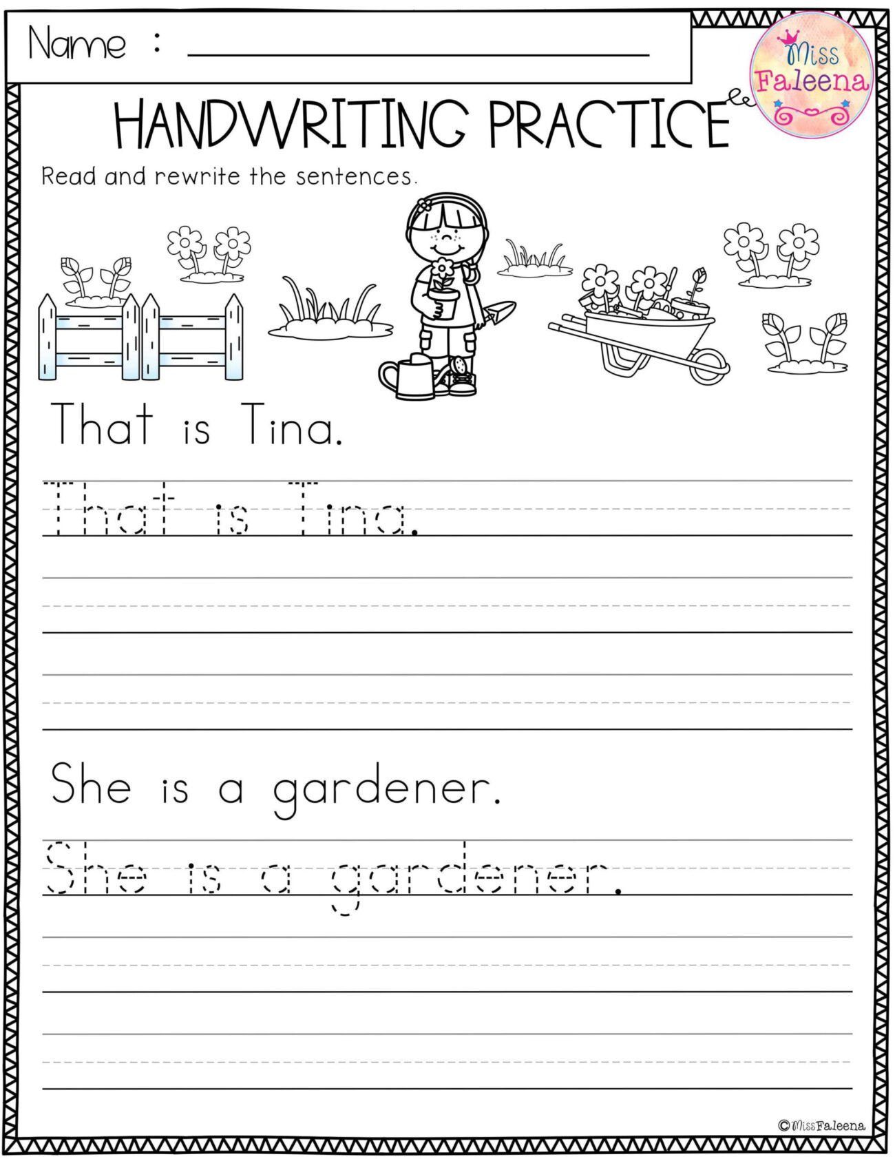 Writing Sheets For 1st Grade - Writing Practice Sheets For 1st Grade | Writing Worksheets