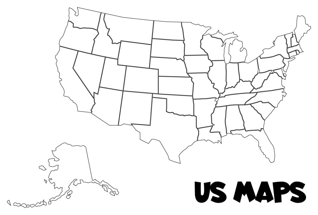 Blank Us Map Fill In States at ganesmeraldablog Blog