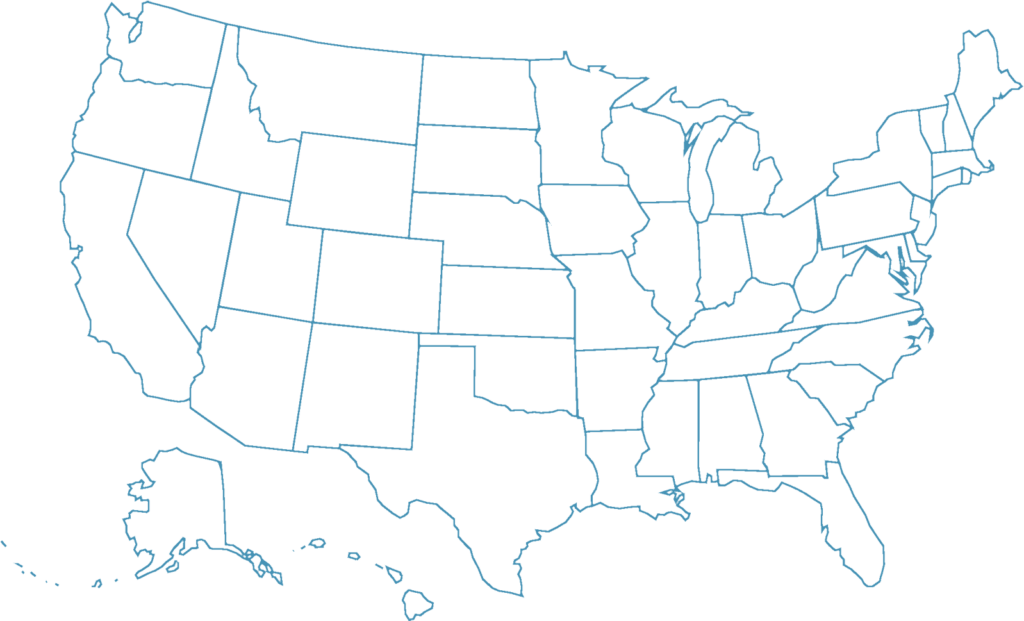 Map Of Us Without States Labeled - Map of USA Without States Labeled