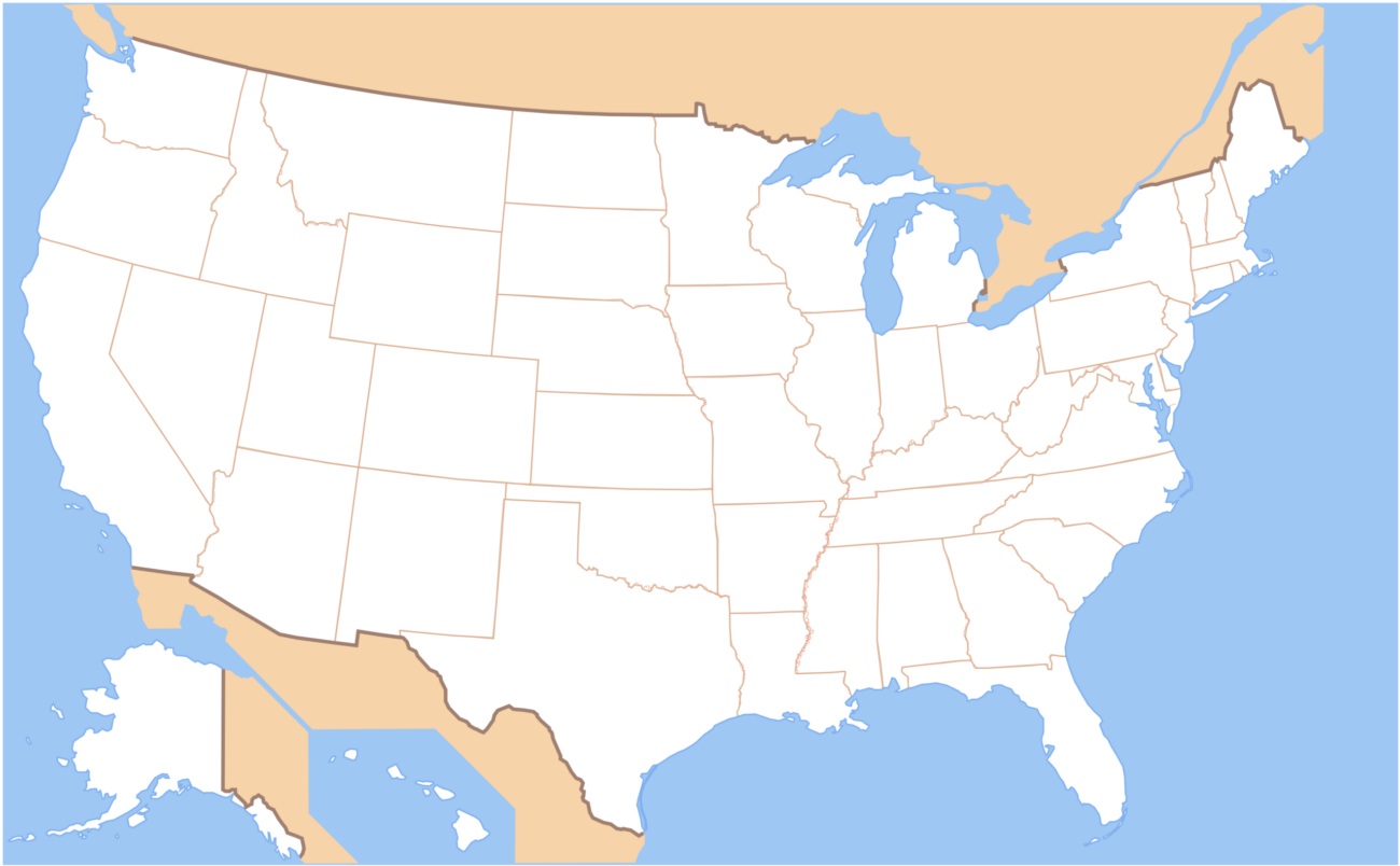United States Map Without State Names Printable - Printable United States Map Without State Names - Printable USA Map